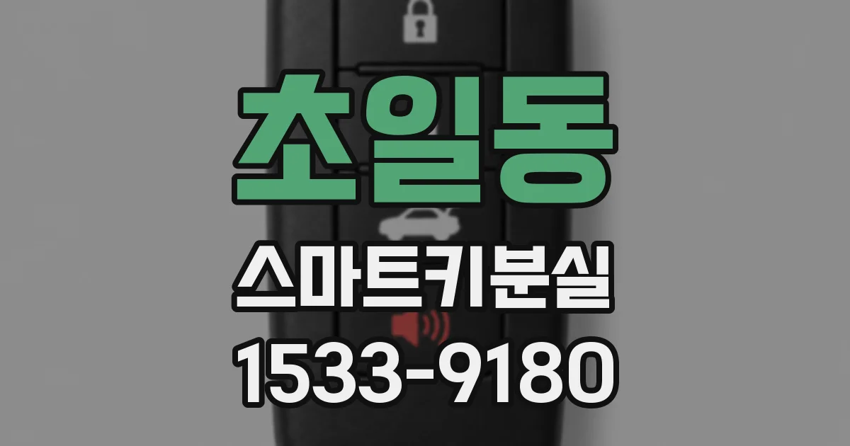 초일동 스마트키분실