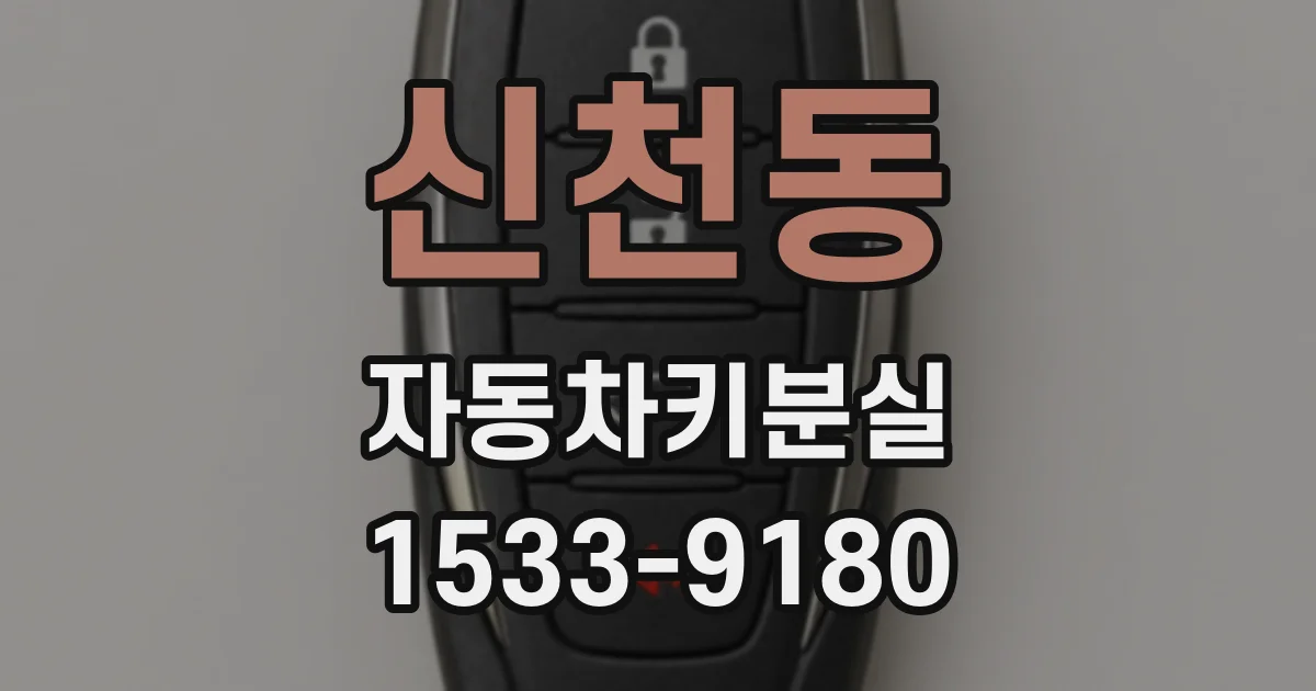 신천동 자동차키분실