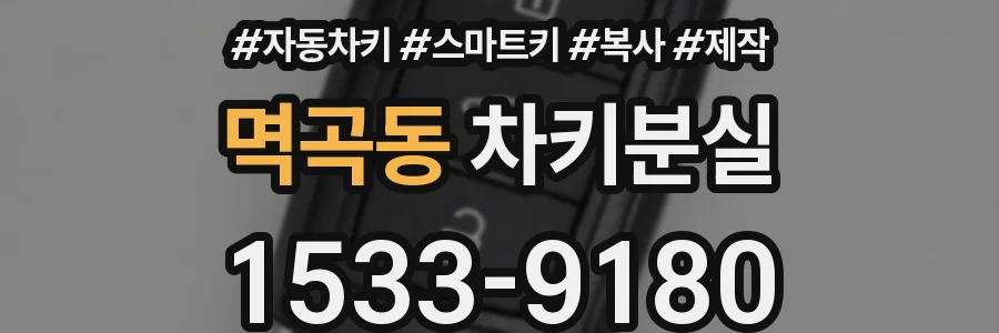 멱곡동 차키분실