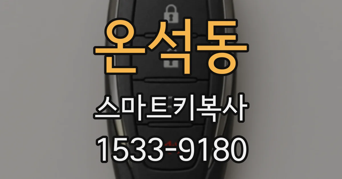 온석동 스마트키복사