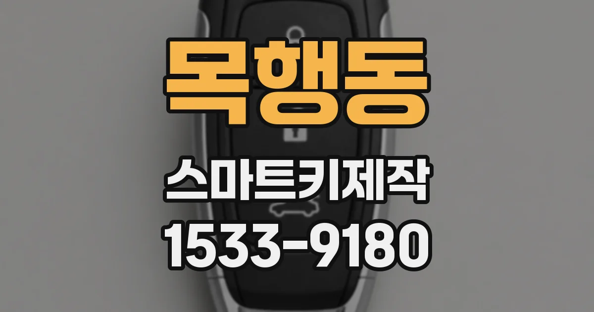 목행동 스마트키제작