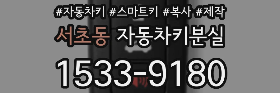 서초동 자동차키분실