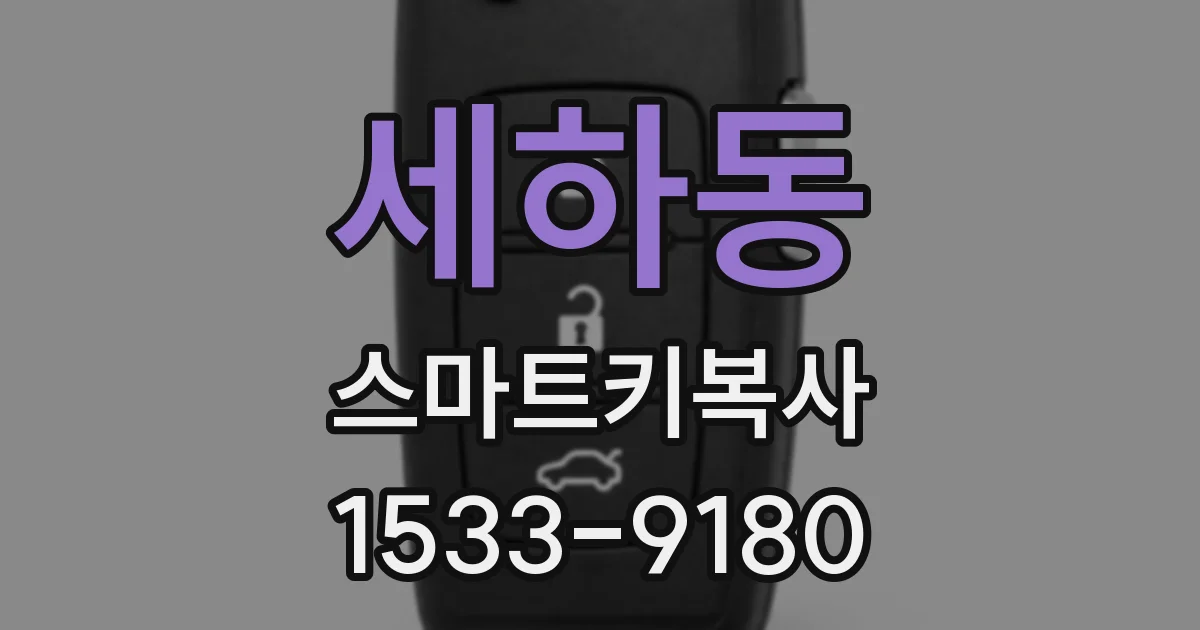세하동 스마트키복사