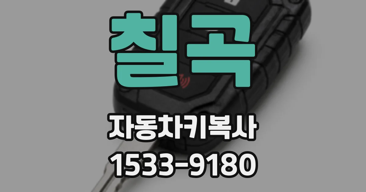 칠곡 자동차키복사