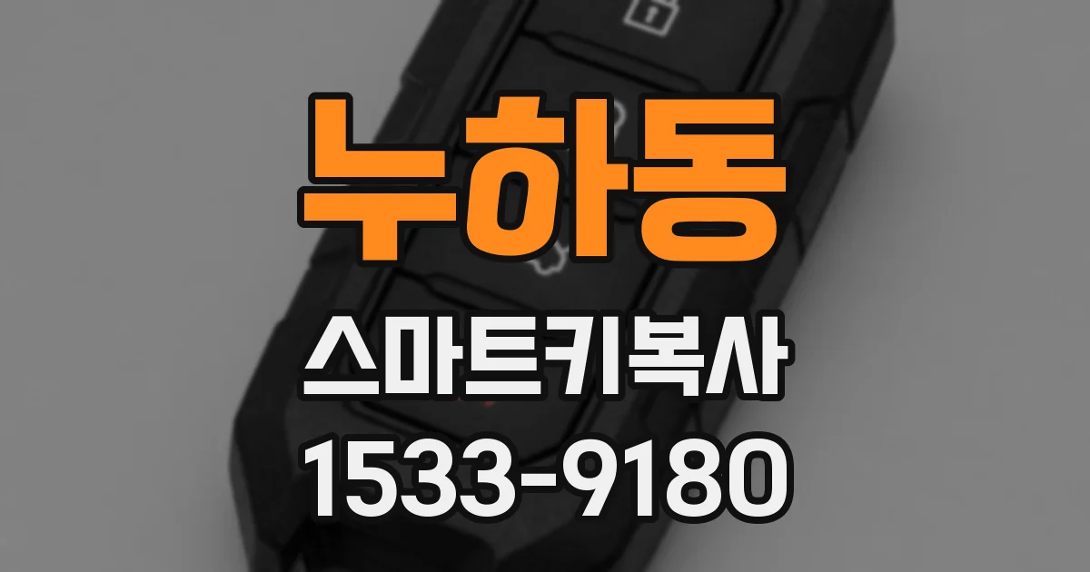 누하동 스마트키복사
