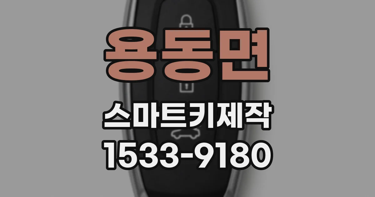 용동면 스마트키제작