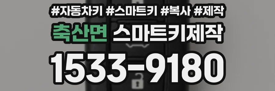 축산면 스마트키제작