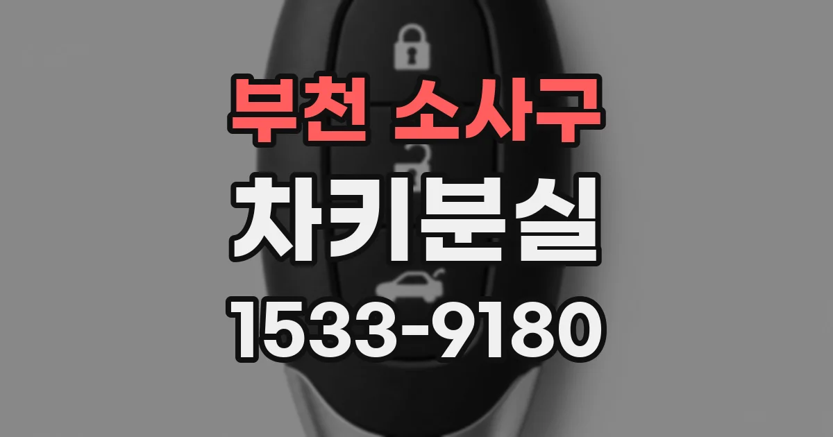 부천 소사구 차키분실