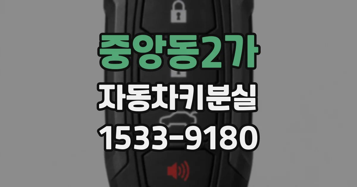 중앙동2가 자동차키분실
