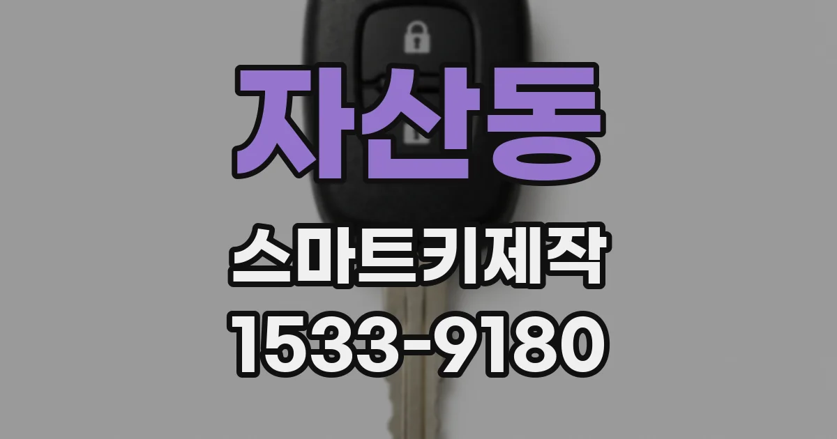 자산동 스마트키제작
