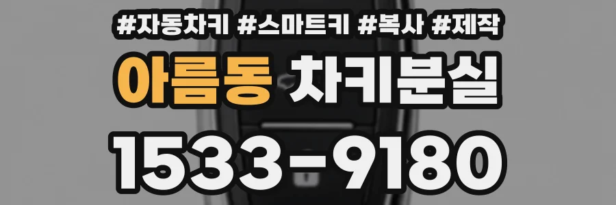 아름동 차키분실