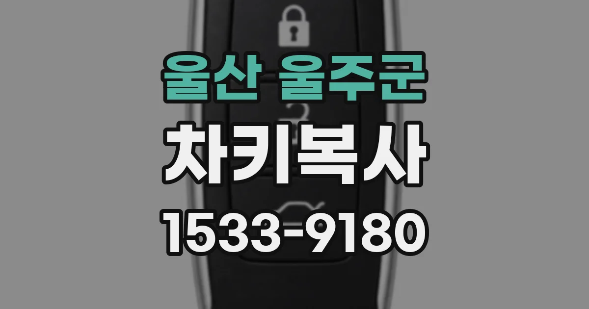 울산 울주군 차키복사