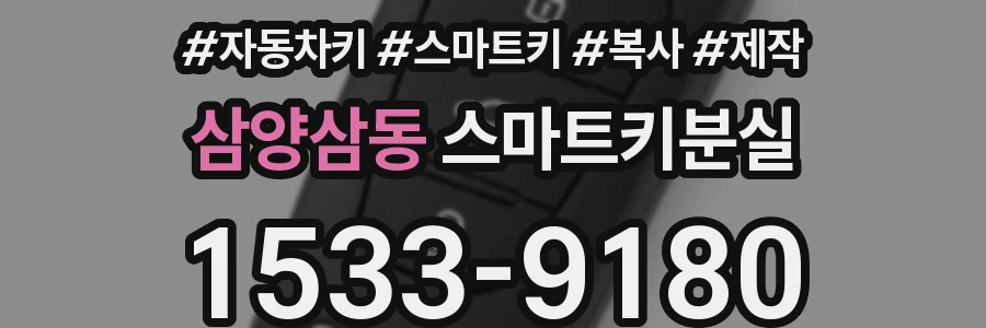 삼양삼동 스마트키분실