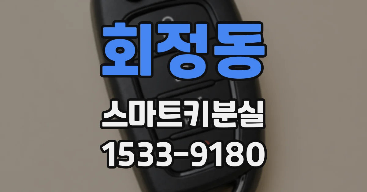 회정동 스마트키분실