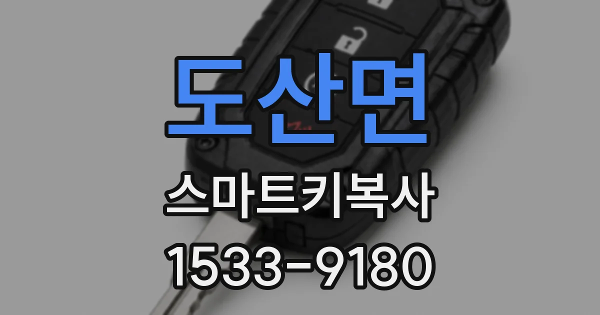 도산면 스마트키복사