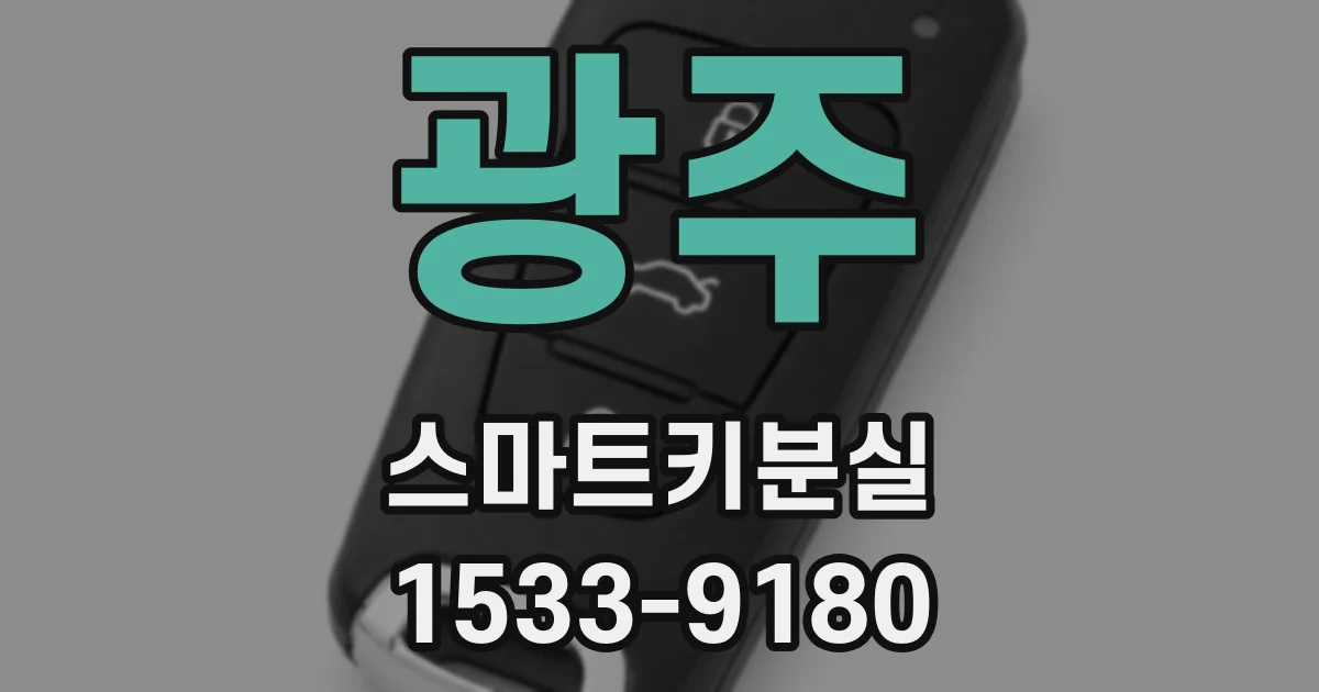 광주 스마트키분실