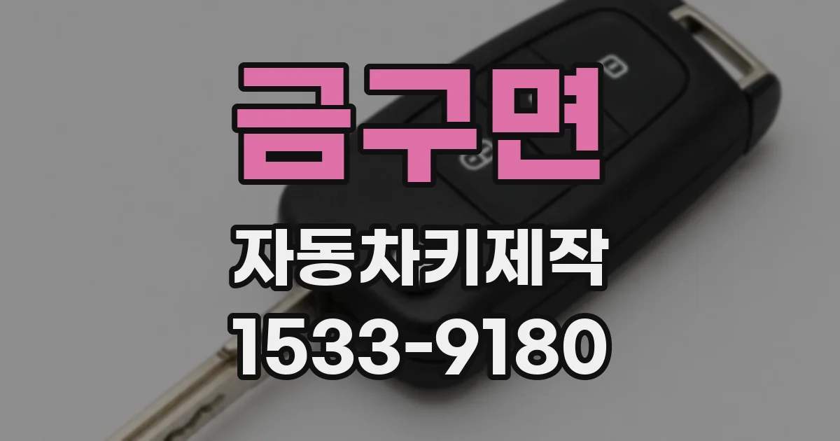 금구면 자동차키제작