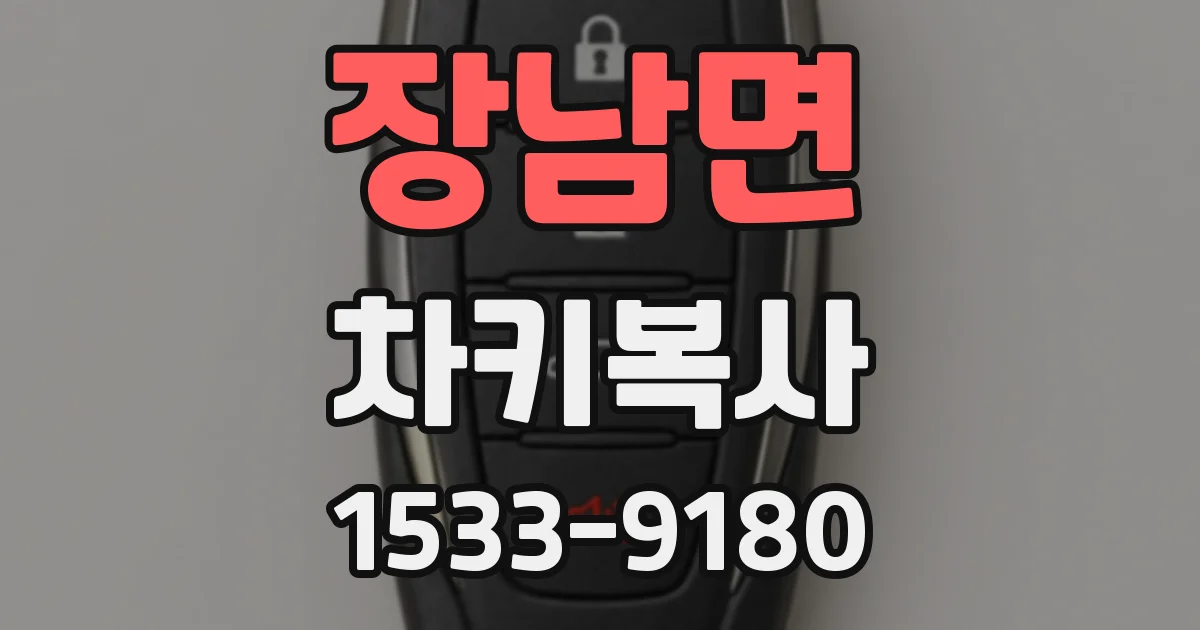 장남면 차키복사