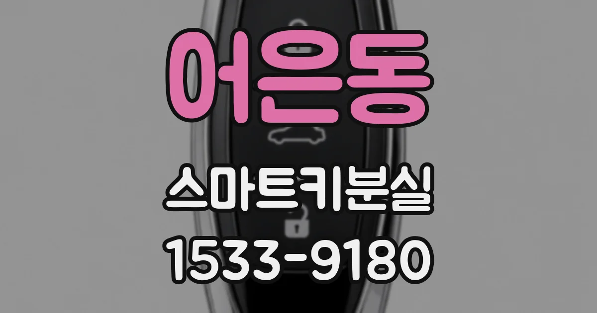 어은동 스마트키분실