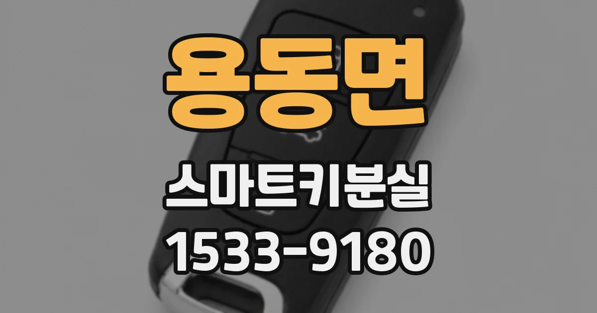 용동면 스마트키분실