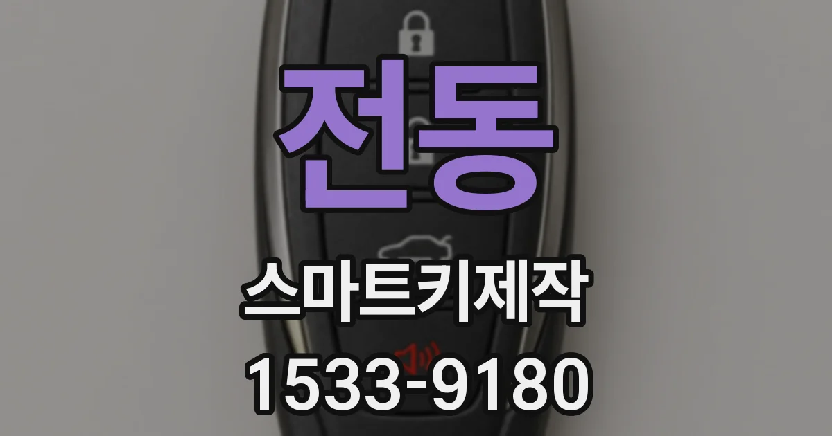 전동 스마트키제작