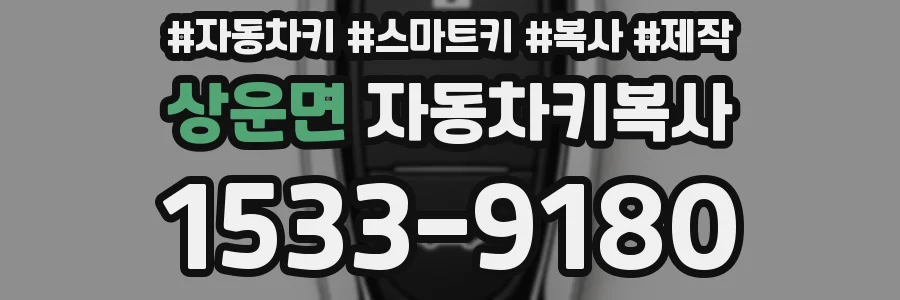상운면 자동차키복사