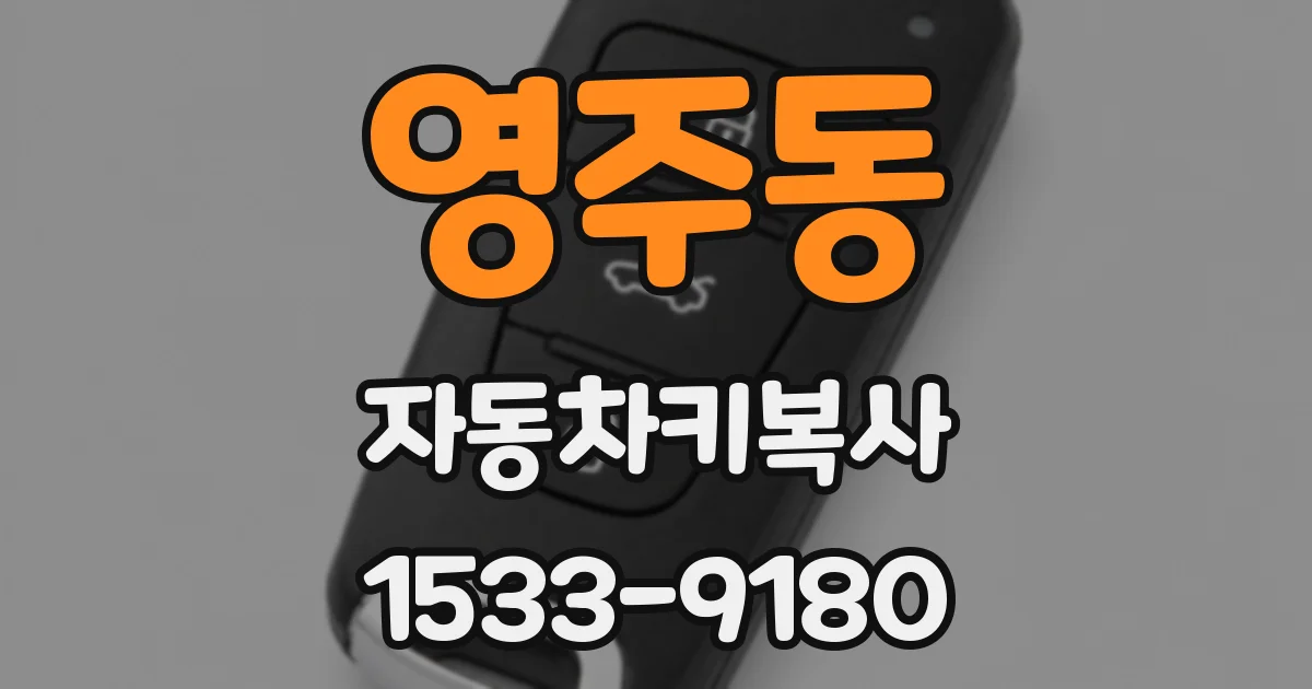 영주동 자동차키복사