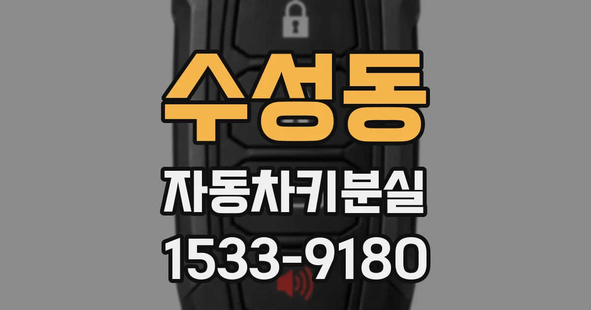 수성동 자동차키분실
