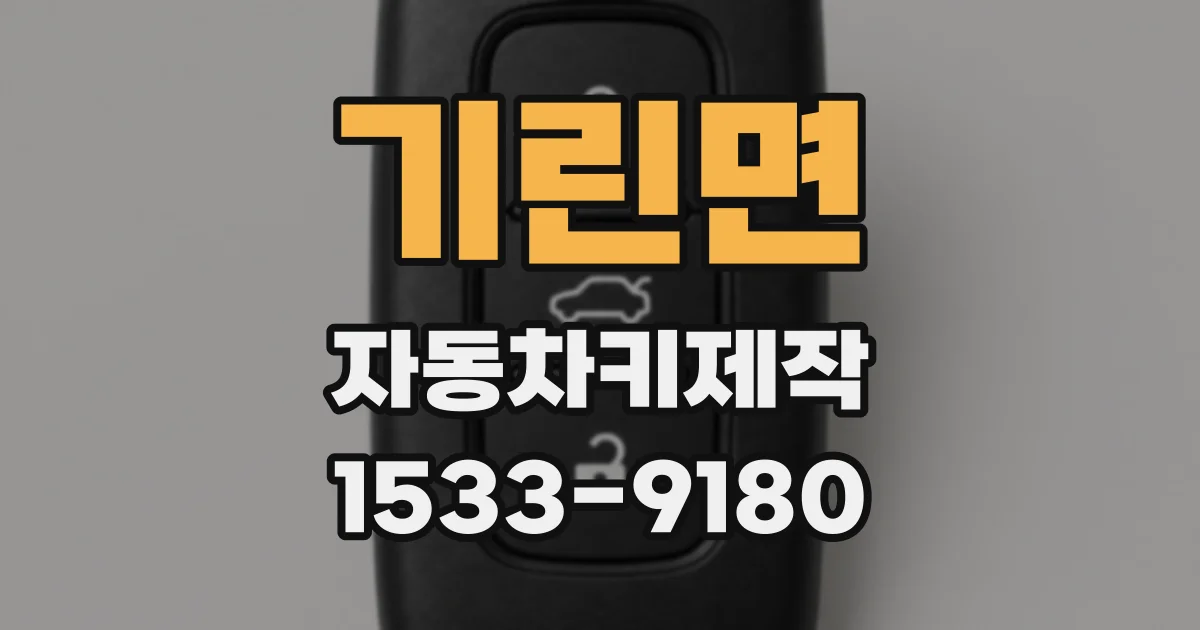 기린면 자동차키제작
