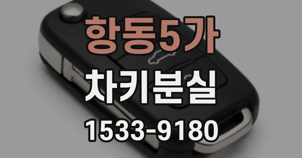 항동5가 차키분실