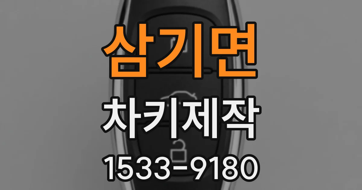 삼기면 차키제작