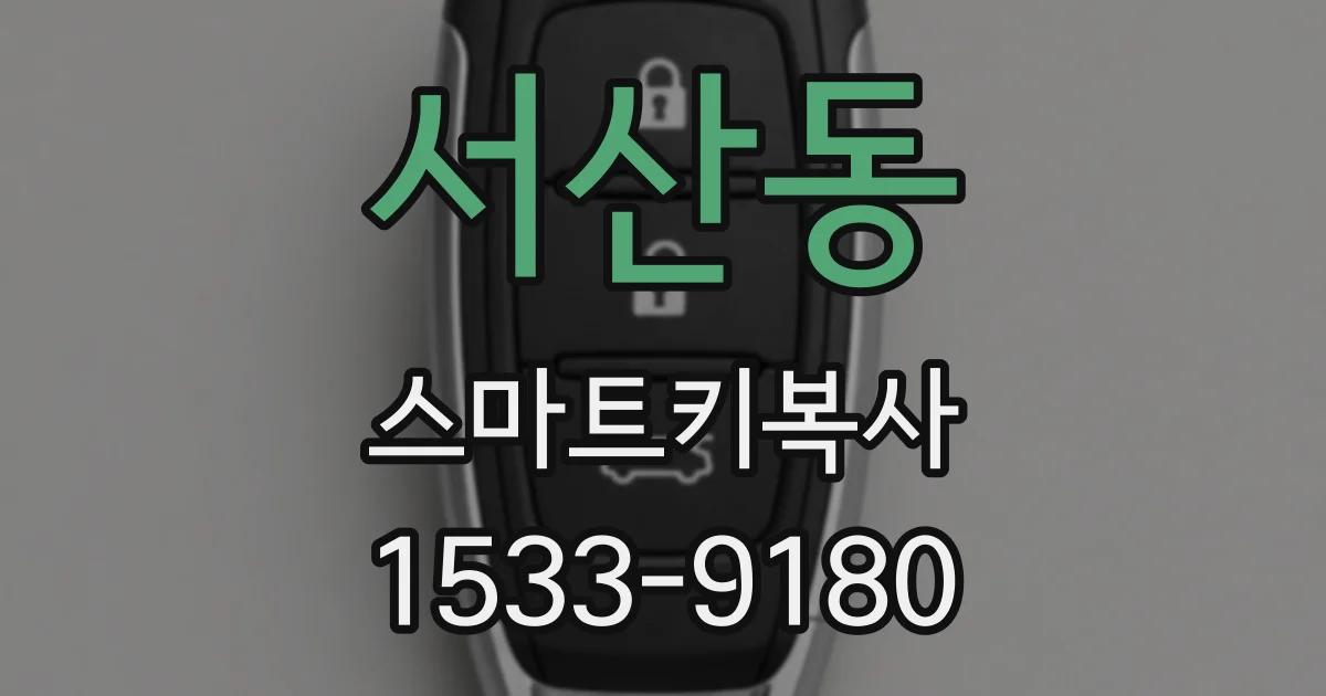 서산동 스마트키복사