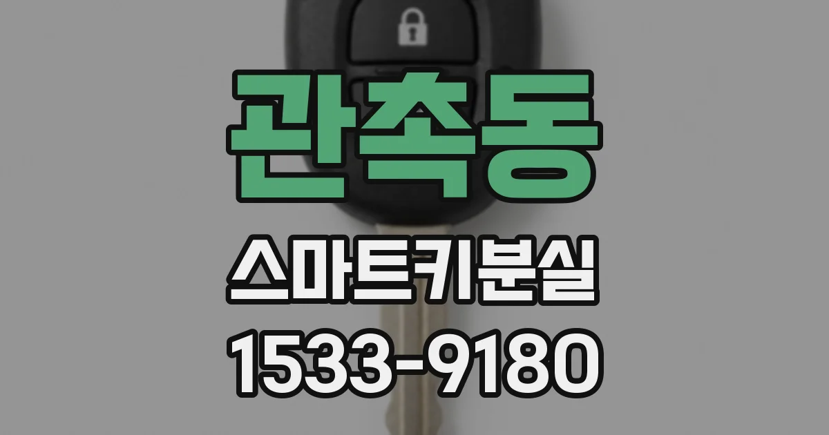 관촉동 스마트키분실