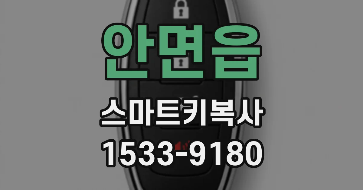안면읍 스마트키복사