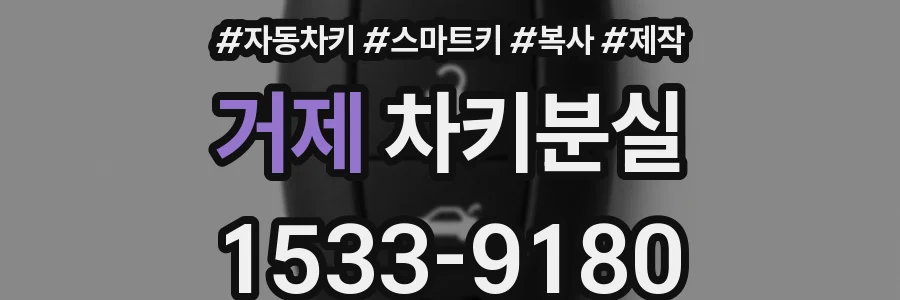 거제 차키분실
