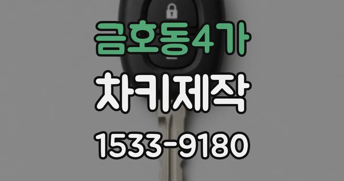 금호동4가 차키제작