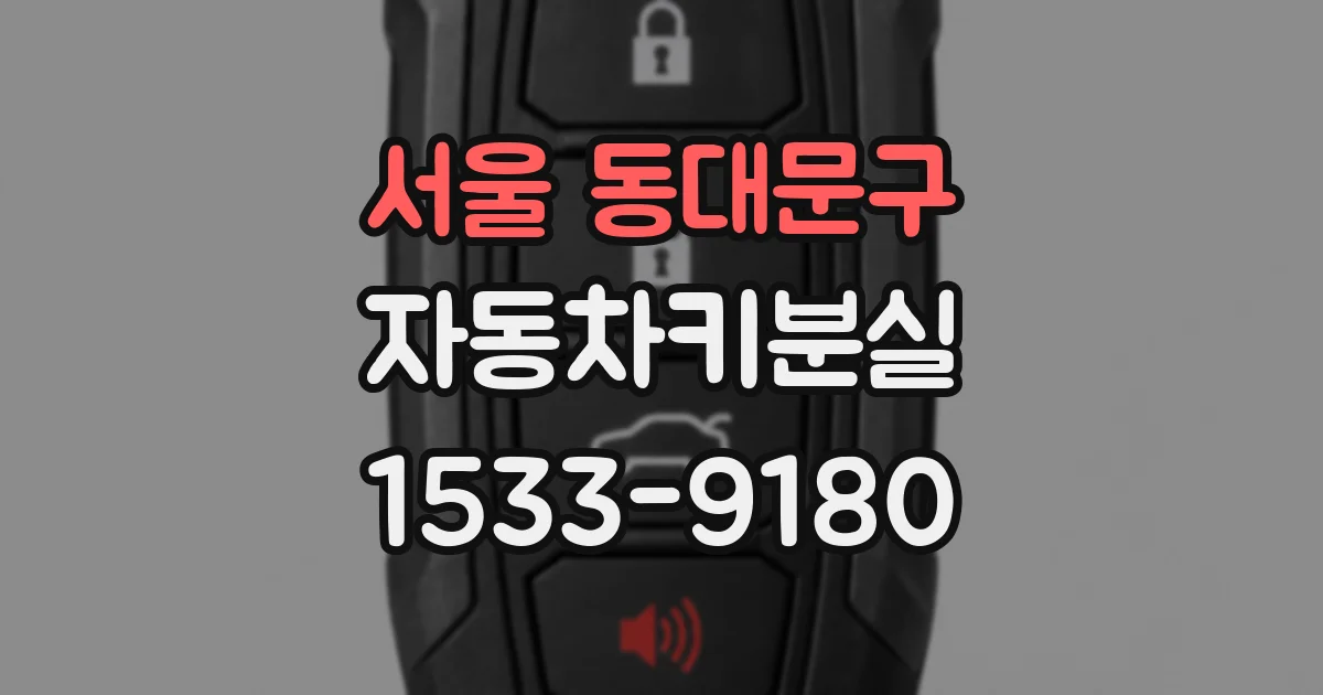 서울 동대문구 자동차키분실