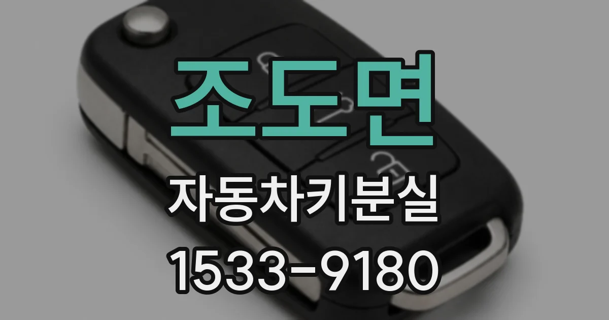 조도면 자동차키분실