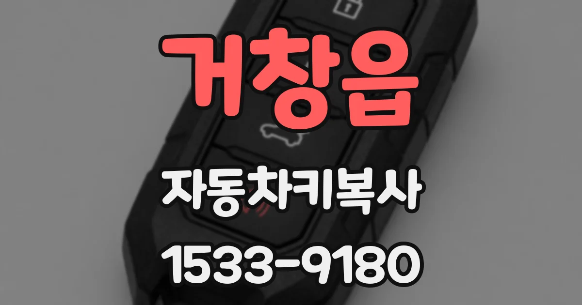 거창읍 자동차키복사