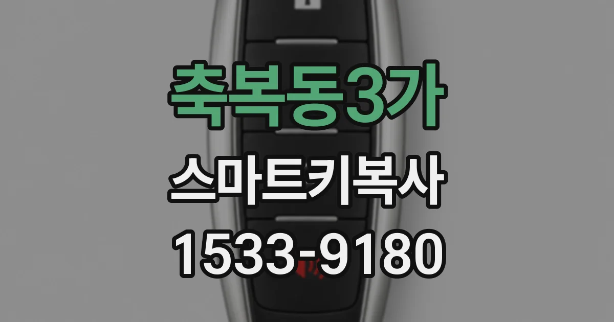 축복동3가 스마트키복사