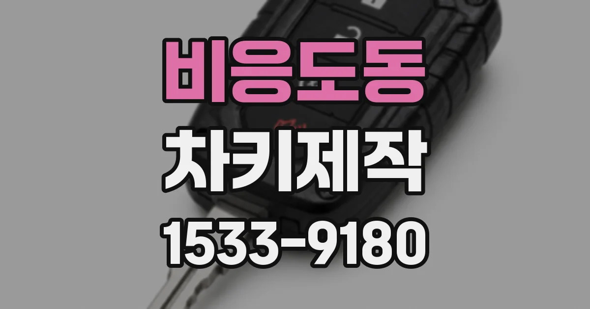 비응도동 차키제작
