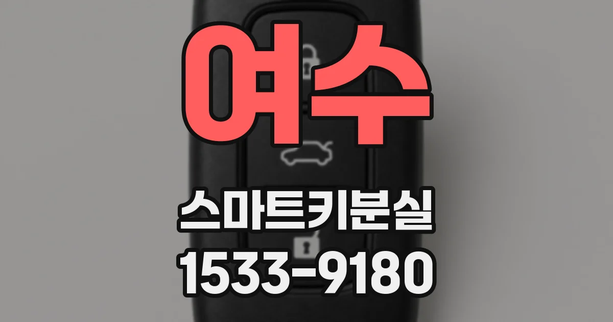 여수 스마트키분실