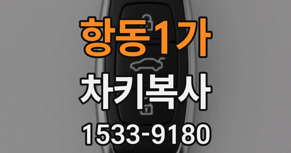 항동1가 차키복사