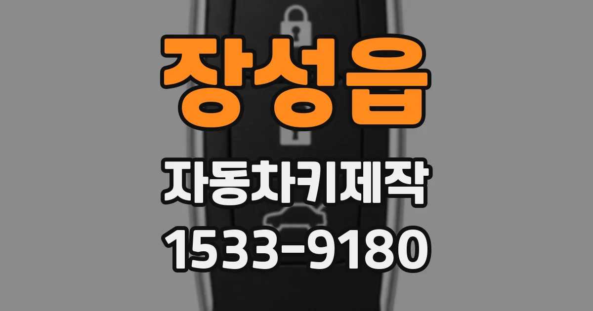 장성읍 자동차키제작