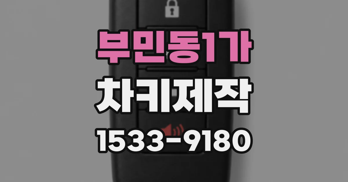 부민동1가 차키제작