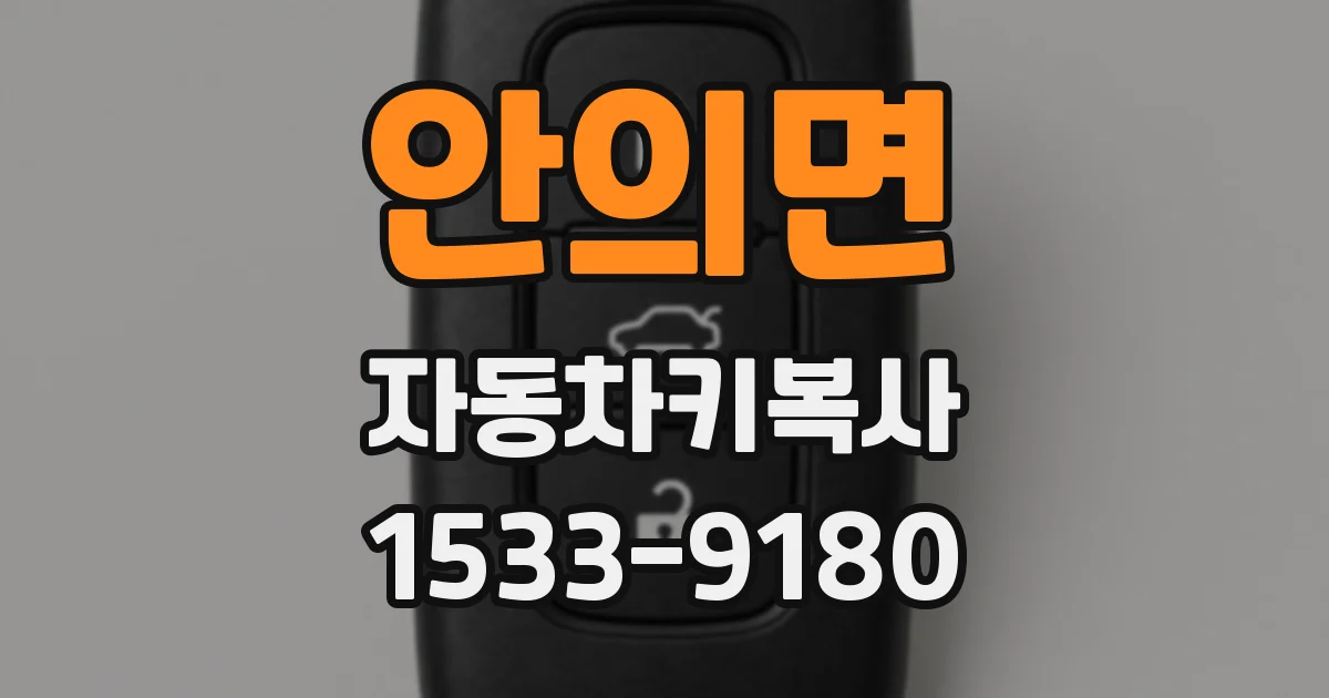 안의면 자동차키복사
