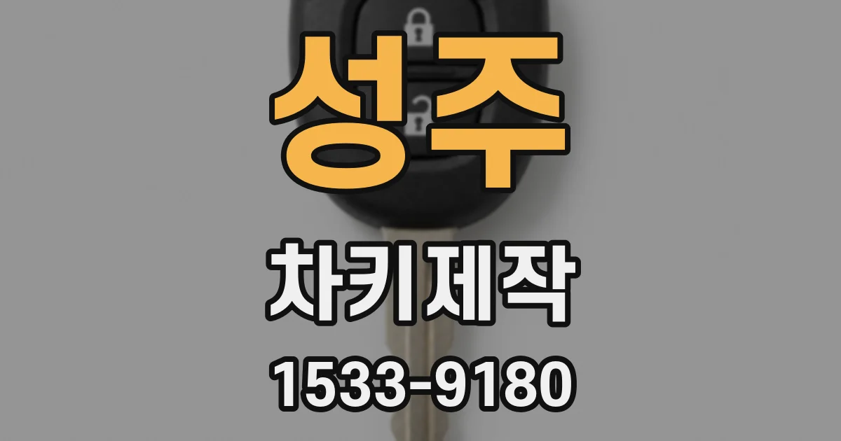 성주 차키제작