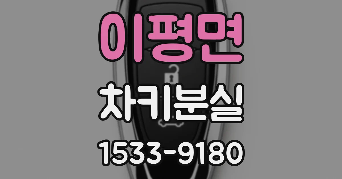 이평면 차키분실