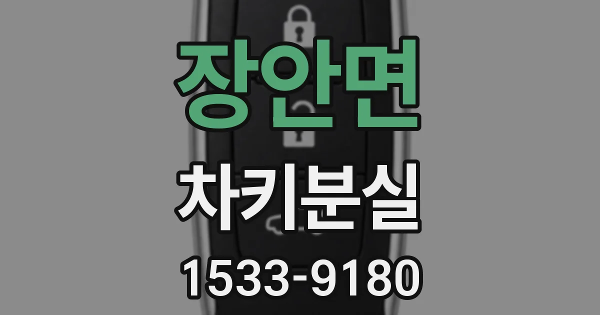 장안면 차키분실