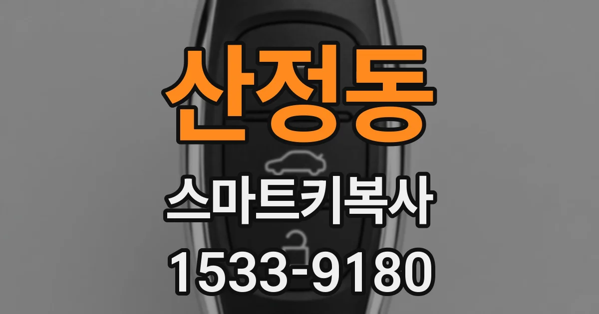 산정동 스마트키복사
